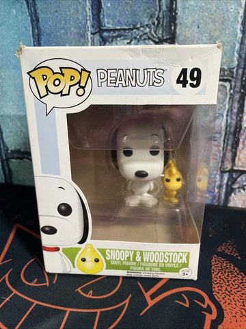Funko POP! TV - Peanuts Vinyl Figure - SNOOPY & WOODSTOCK #49 *NON-MINT BOX* Cover