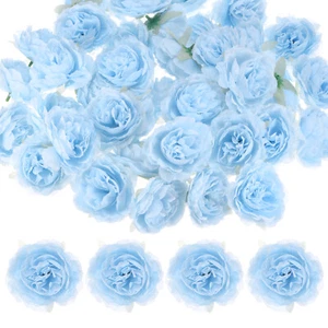 40-Pack Artificial Flower Heads, 3.15" Silk Faux Peony Fake Peonies [Blue] - Picture 1 of 7