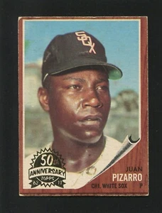 #255 JUAN PIZARRO, Medias Blancas - 2011 Topps Heritage 1962 RECOMPRA: EX, sin pliegues - Imagen 1 de 3