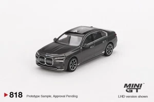 MINI GT 1/64 BMW I7 X DRIVE 60 DRAVIL GREY ITEM 818 - Foto 1 di 2
