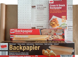 Backpapier Rolle,Cros&Snack Blätter,kein Dauerbackpapier,keine Backfolie,Öl,Fett - Bild 1 von 11