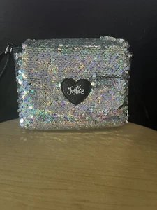 Justice Girls Crossbody Sequin Silver Purse/bag - Picture 1 of 5