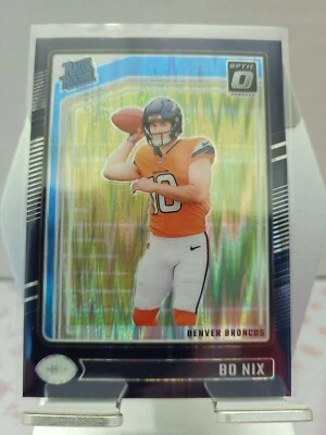 2024 Donruss Optic - Bo Nix Purple Shock Rated Rookie RC #209 - Denver Broncos - Image 1 of 2