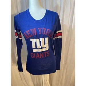 Pink by Victoria's Secret Gr. Small NFL NY Giants T-Shirt Langarm Neu ohne Etikett - Bild 1 von 5