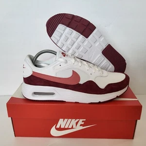 Nike Air Max Shoes SC White/Adobe Team Red Athletic Low Top FJ3242-100 - Picture 1 of 12