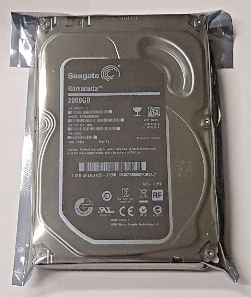 2 TB SATA Seagate barracuda ST2000DM001 7200rpm 64MB 3,5 " Internal Hard Disk - Image 1 of 1