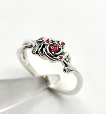 Authentic Pandora Ring Disney Beauty and the Beast #190017C01-54 Sterling Silver - Image 1 of 4