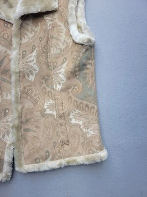 Kate Hill Mujer Chaleco Pequeño Marrón/Tostado Chaqueta Básica Cachemira Corto Abierto Poliéster Foto 1 de 4