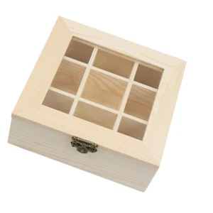 Teebeutel Kasten Box Holzbox Für Aromatherapie-Öle Geschenkidee Kaffeeliebhaber - Bild 1 von 12
