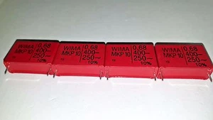 4pcs NEW GENUINE WIMA 0.68uF 400V MKP10 FOR HI END AUDIO TUBE AMP CAPS! - Picture 1 of 1