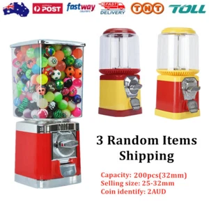 $2 Coin Toy Vending Machine Dispenser W/ Keys Bouncy Ball Capsule Toy Selling - Picture 1 of 14