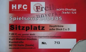 TICKET Oberliga 2004/05 Hallescher FC - FC Magdeburg - Picture 1 of 2