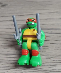 TMNT Leonardo Cookie Factory Mega Blocks w 2 Swords Excellent Condition - Picture 1 of 7
