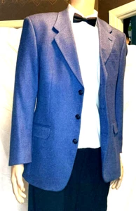 Preowned, MOLINIER, MADE IN FRANCE, DARK BLUE LAMBSWOOL SPORTJACKET-MEDIUM - Picture 1 of 7