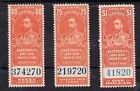 Canada 1930 Electricity & Gas Inspection Revenues 60c, 75c + $1. Unmounted mint.