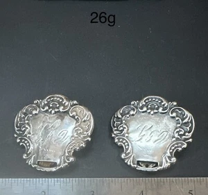 Pendientes vintage con clip para equipaje de plata esterlina Foree Hunsicker, 26 g - Imagen 1 de 5