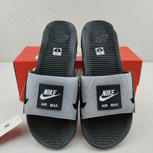 Sandali Nike Air Max 90 nero grigio slide taglia 8 5 donna BQ4635 006 taglia 7 uomo