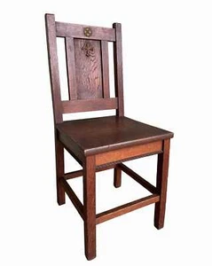 Antique Solid Oak Reclaimed Church Chair - Altar Chair - Armchair UKAA - Picture 1 of 8