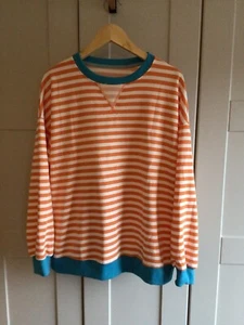 Unbranded Striped Oversized Sweatshirt Size Medium - Picture 1 of 2