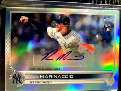 2022 TOPPS CHROME RON MARINACCIO AUTO - Image 1 of 3