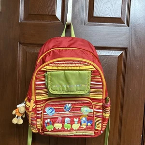 Mochila United Color Of Benetton Niños Ligera Nylon Rojo Correas Ajustables - Imagen 1 de 13