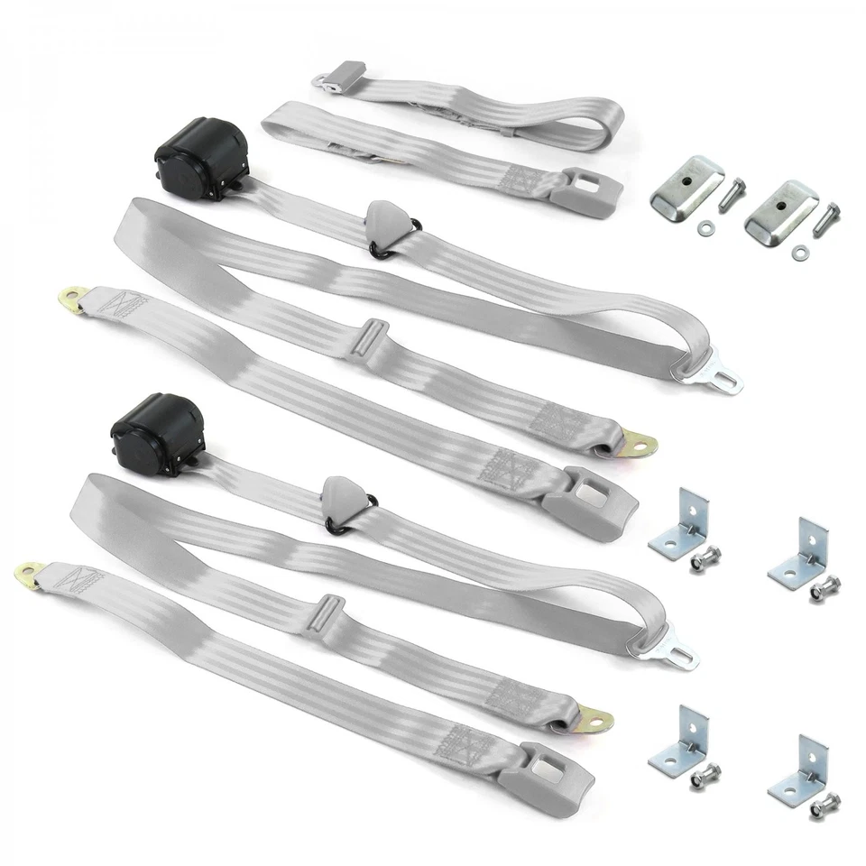 Early Cars 1928 - 1932 标准 3pt G/G 长椅套件带支架 3 条皮带  — 第 1/1 张图片