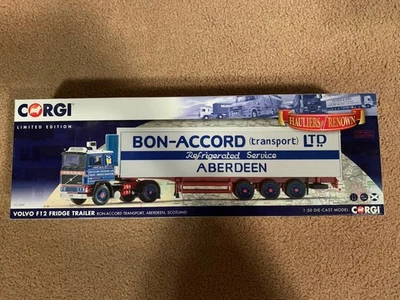Corgi Hauliers Of Renown 1:50 Volvo F12 Fridge Bon-Accord Transport CC15509 - Image 1 of 4