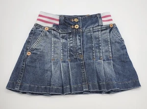 Roberto Cavalli Girls’ 100% Cotton Jeans Skirt Size 6 Years Gently Worn - Picture 1 of 9