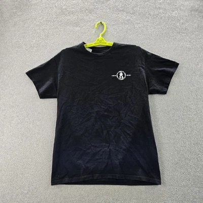 Cowboy Up Men Shirt MEDIUM Black Graphic Print Saddle Bull Western Westerncore - Image 1 of 4