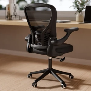 Silla de escritorio de computadora Sillas de escritorio de oficina ergonómicas con respaldo de malla mecedora - Imagen 1 de 9