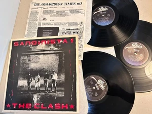 THE CLASH "Sandinista!" 1st US 1980 Vinyl 3 LP Insert Poster PUNK Sterling Press - Picture 1 of 10