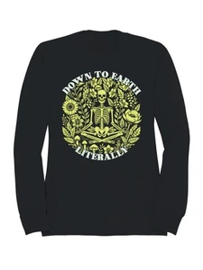 Sudadera para hombre Down to Earth Literally Skeleton Art - Imagen 1 de 12