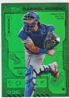 2023 SkyBox Metal Universe Gabriel Moreno Green Precious Metal Gems 06/10 PMG - Image 1 of 2