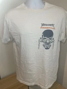 Camiseta Primitive X Megadeth Mediana Blanca Calavera P RARA - Imagen 1 de 9