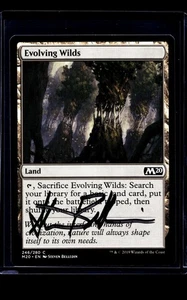 MTG Magic The Gathering M20 Magic 2020 AP Artist Proof Auto #246 Evolving Wilds - Picture 1 of 2