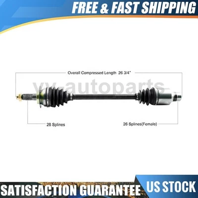 Передний правый вал оси CV TrakMotive 1 шт для Suzuki SX4 2007-2009 - Изображение 1 из 2