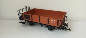 G scale 45mm LGB Open Wagon Brown Livery Goods Coal Ore etc REALLY NICE WAGON - Foto 1 di 5