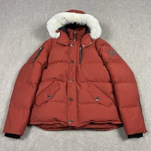 Moose Knuckles Arctic Parka Puffer Jacket Coat Down Filled Womens XL 3Q Fox Fur - Picture 1 of 13