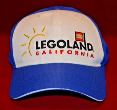 Lego Legoland California Gorra de Béisbol Gorra Azul y Blanco Juvenil Gancho y Lazo Trasero Foto 1 de 4