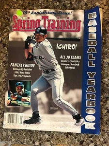 SPRING TRAINING BASEBALL YEARBOOK MAGAZINE 2002 Suzuki Bonds - Picture 1 of 3