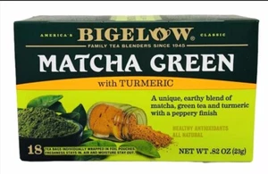 Bigelow Matcha Green Tea with Turmeric 18 Tea Bags 0.82 oz - Picture 1 of 1