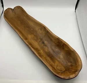 Threshold Decorative Solid Wood Hand Carved TEAK BOWL 2.25 In x 23 In - Picture 1 of 5