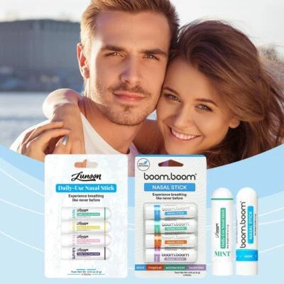 4X BoomBoom Essential Oil & Menthol Inhaler Aromatherapy Inhaler Nasal Stick B4