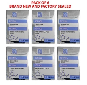 6X Global Beauty Care RETINOL Skin Cream 1.7 oz Anti Aging Moisturizer Wrinkles - Picture 1 of 2