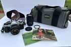 Canon Ae-1 Program 35Mm Slr Film Camera With 50Mm F/1.8 Fd Lens, Manuals-Extras!