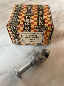 Nuevo-Antiguo-Stock Vintage STURMEY ARCHER Horquilla Corona Perno • S.574BC • Inglaterra (NJ) - Imagen 1 de 3