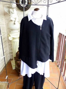 5329 Lily White Strickjacke, schwarz Größe: ONE SIZE - Bild 1 von 10