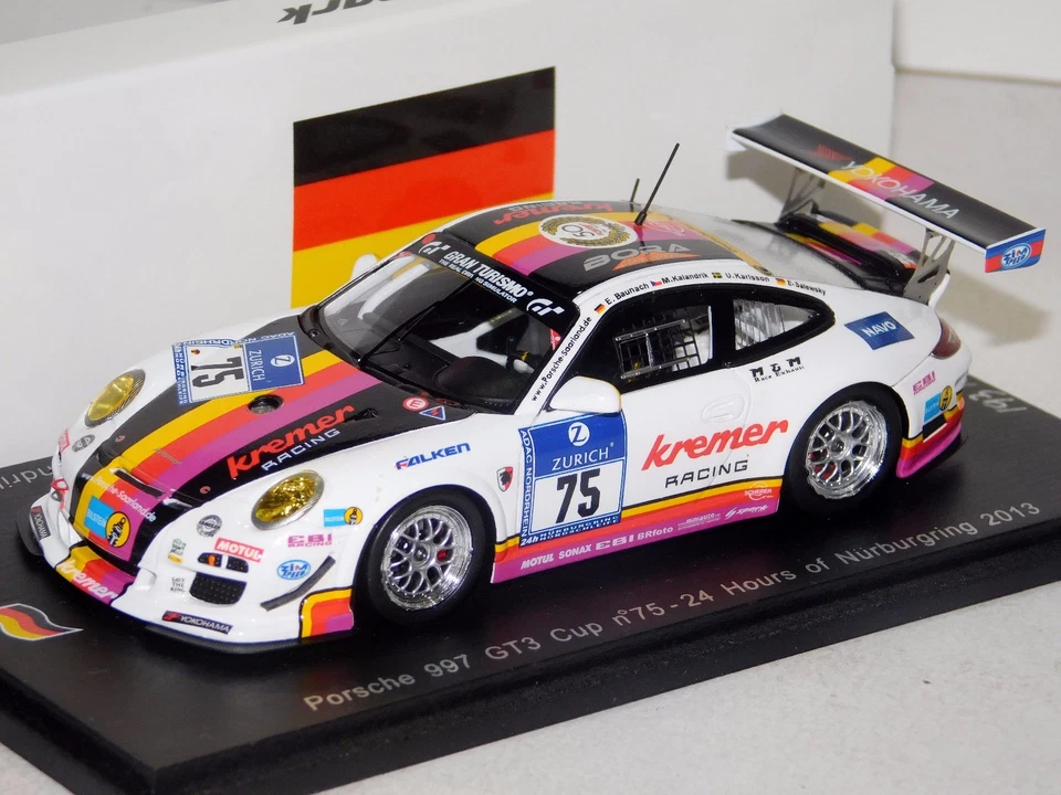 PORSCHE 997 GT3 KREMER RACING #75 NURBURGRING 2013 SPARK SG093 1/43 - Immagine 1 di 1