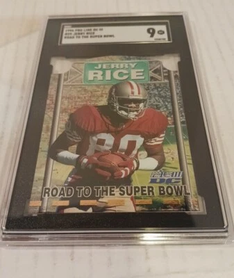 Jerry Rice 1996 Pro Line DC3 Road to the Super Bowl Insert Card #29 Sgc Mint 9 - Image 1 of 4