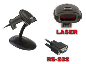 Lecteur Douchette Scanner CODES A BARRES - RS232 - LASER / FONCTION MAINS LIBRES - Imagen 1 de 2